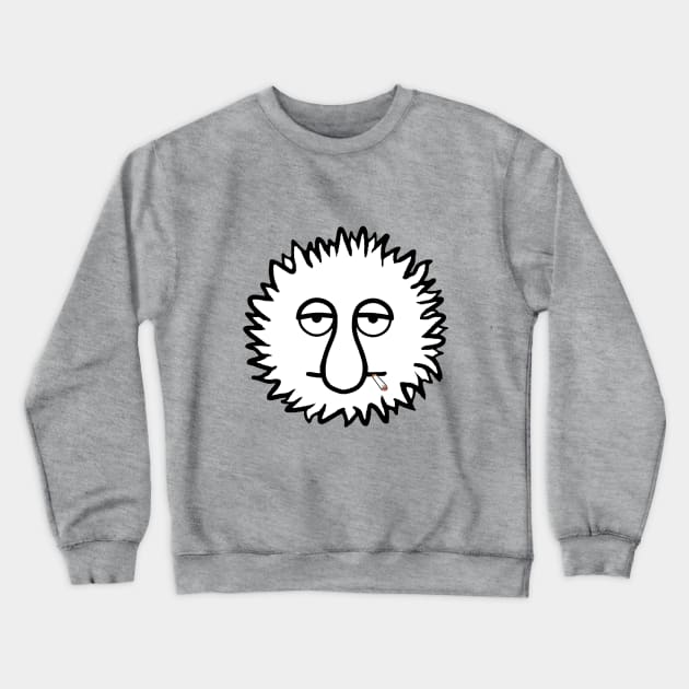 Curly Ball Dude - Original Character Funny Simple Cartoon T-shirt Design for Men,Women,Teens... Crewneck Sweatshirt by lovrokatic